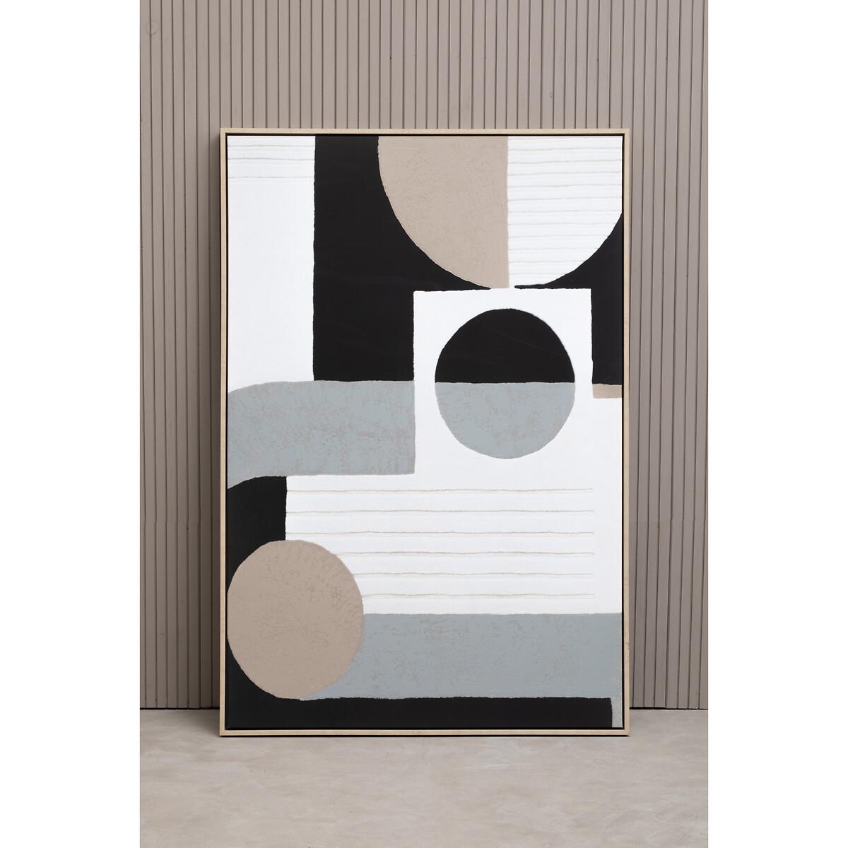 123 x 83cm Monochrome Abstract Wall Art – image 6