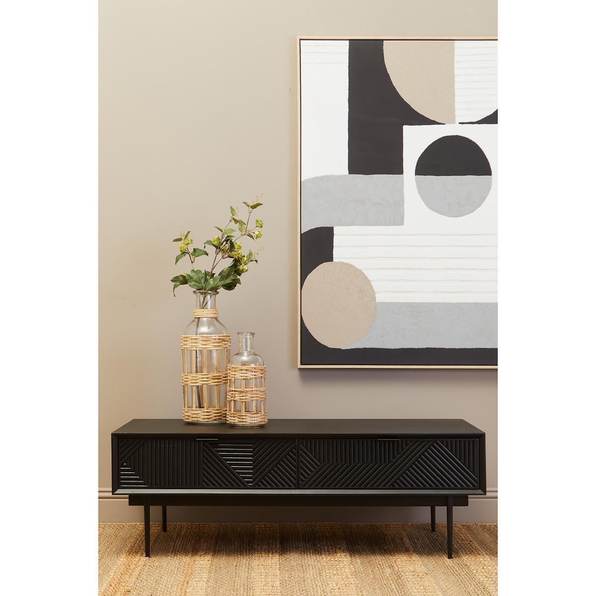 123 x 83cm Monochrome Abstract Wall Art – image 7