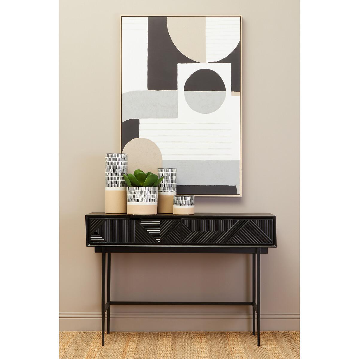 123 x 83cm Monochrome Abstract Wall Art – image 8