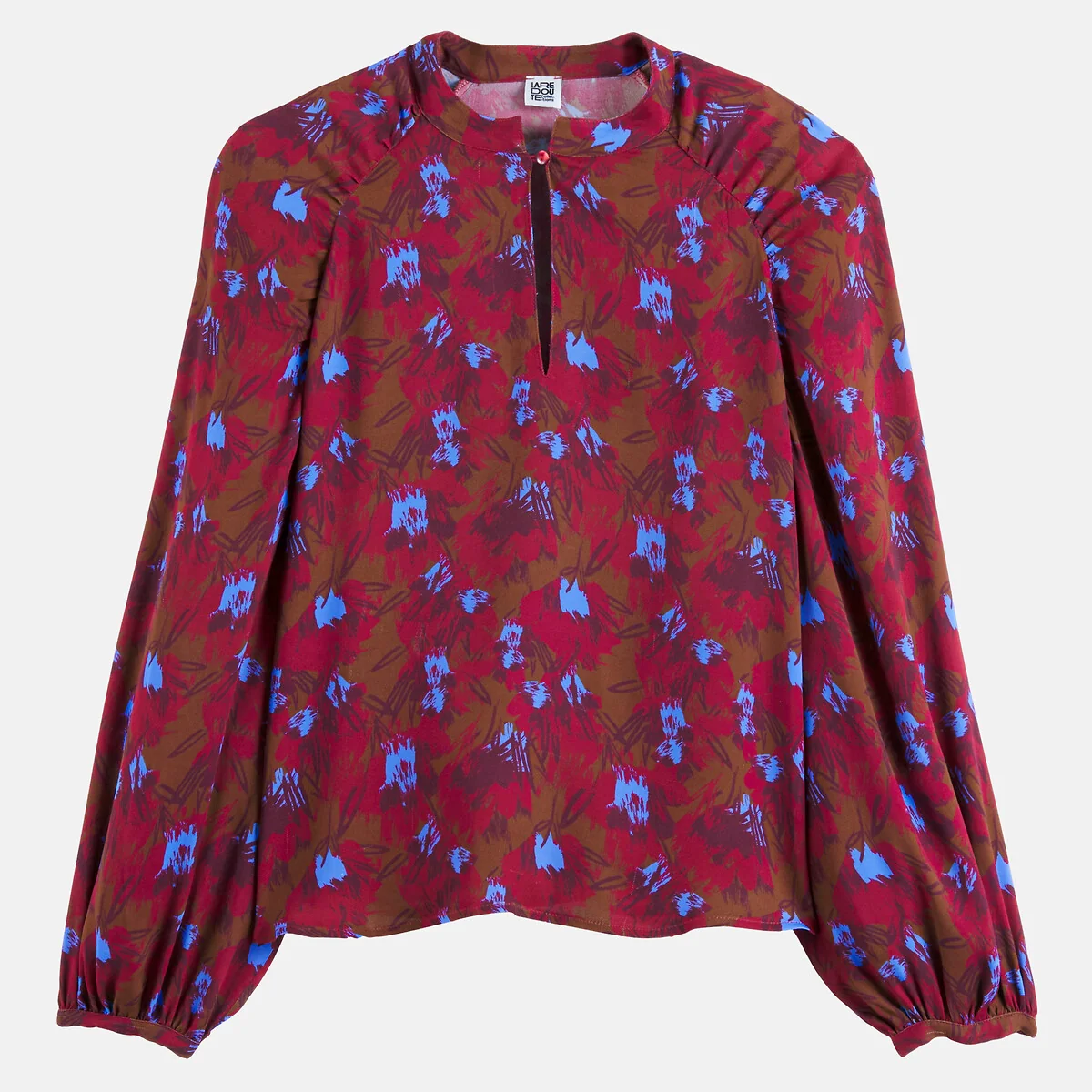 Graphic Print Long Sleeve Crew Neck Blouse – image 5