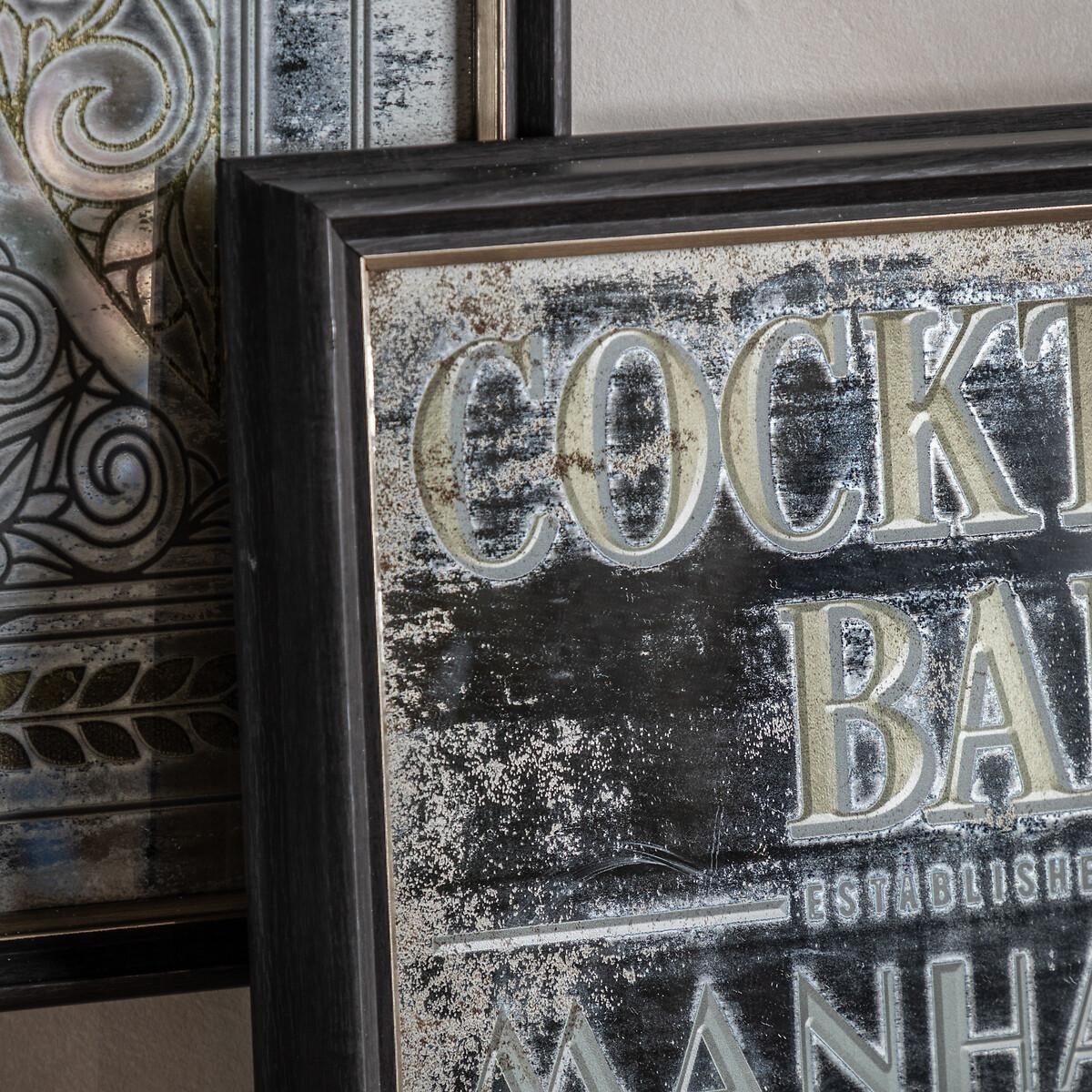 110cm Cocktail Bar Mirrored Wall Art – image 2