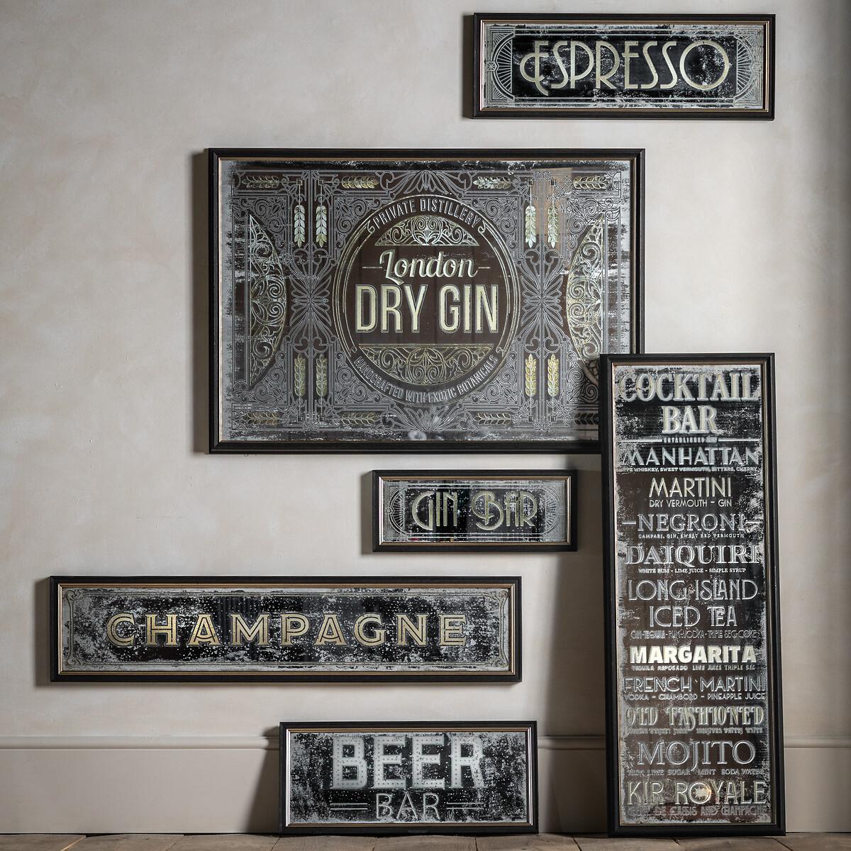 110cm Cocktail Bar Mirrored Wall Art – image 3