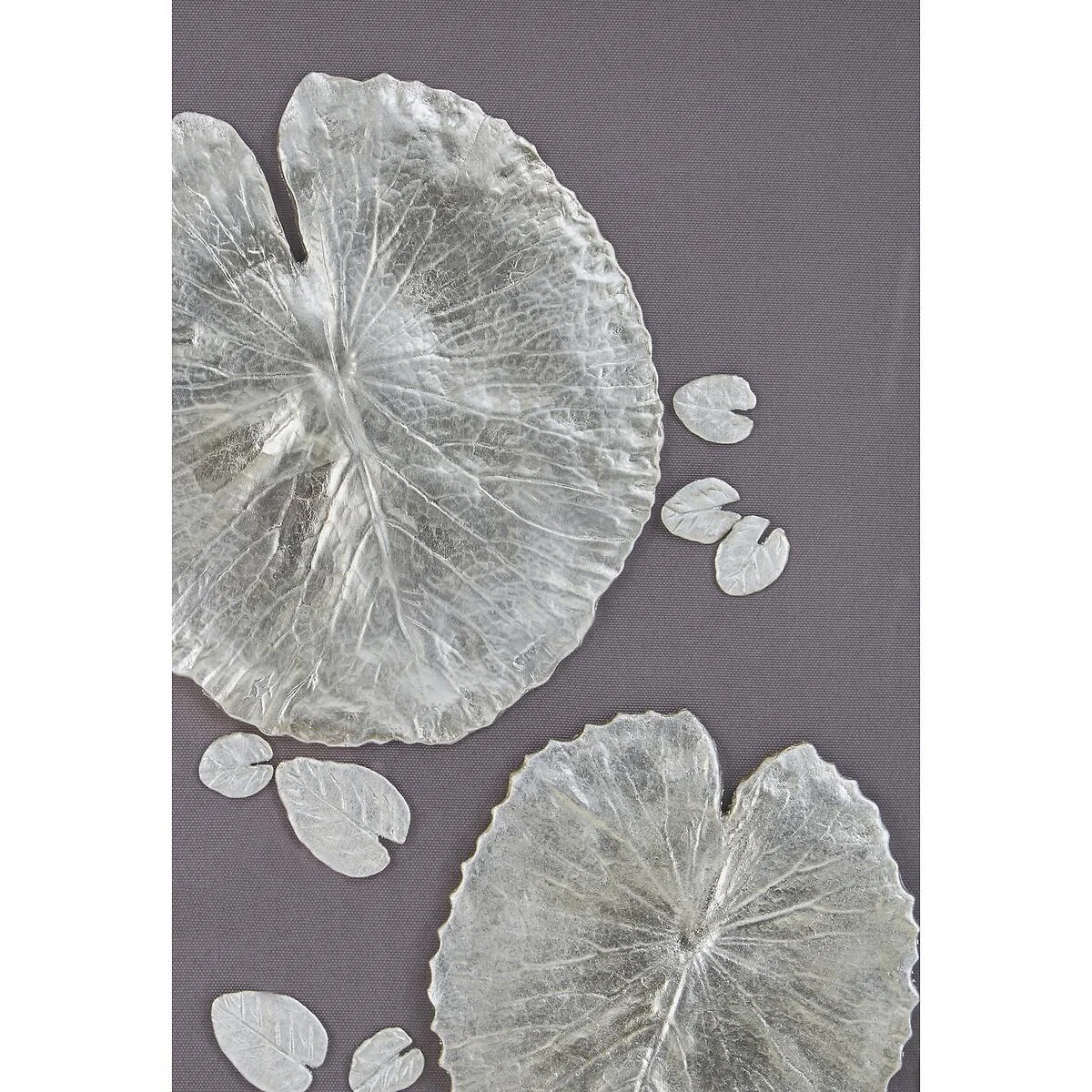 Silver Leaf Design Framed Wall Art – image 2