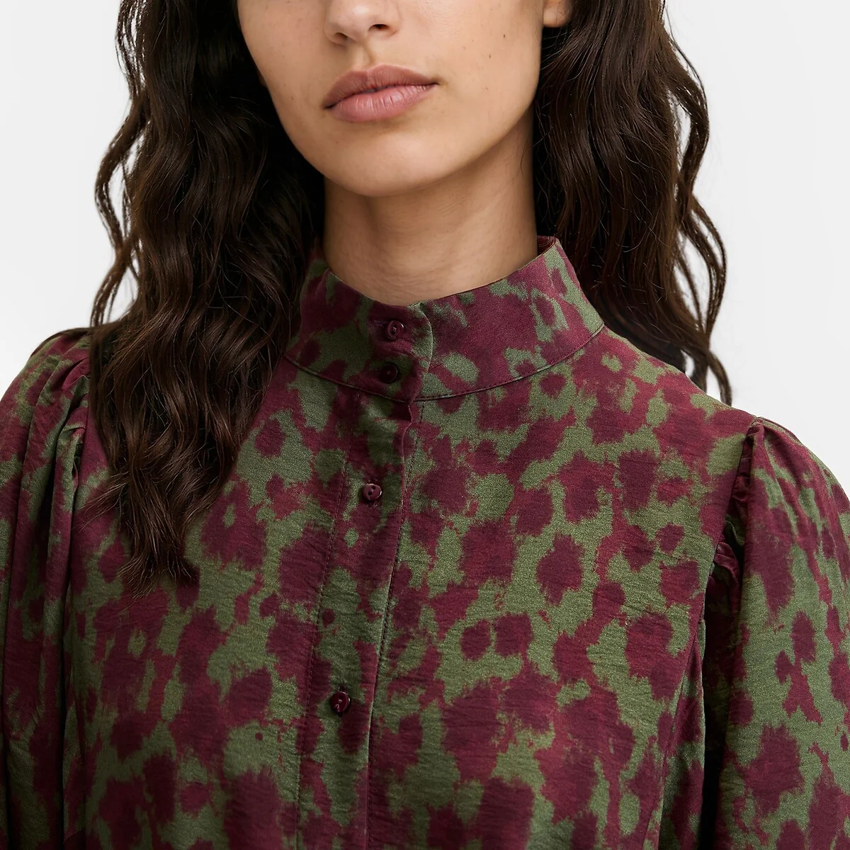 Graphic Print Long Sleeve Maxi Dress – image 3