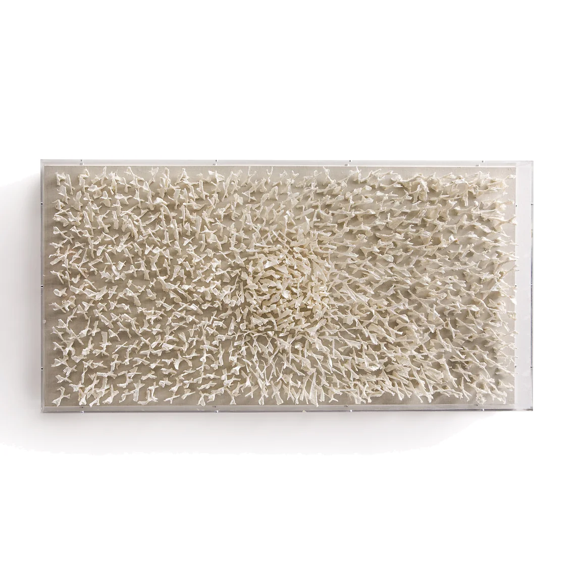 Sudjo Papier Mâché Wall Art Under Plexiglass – image 1