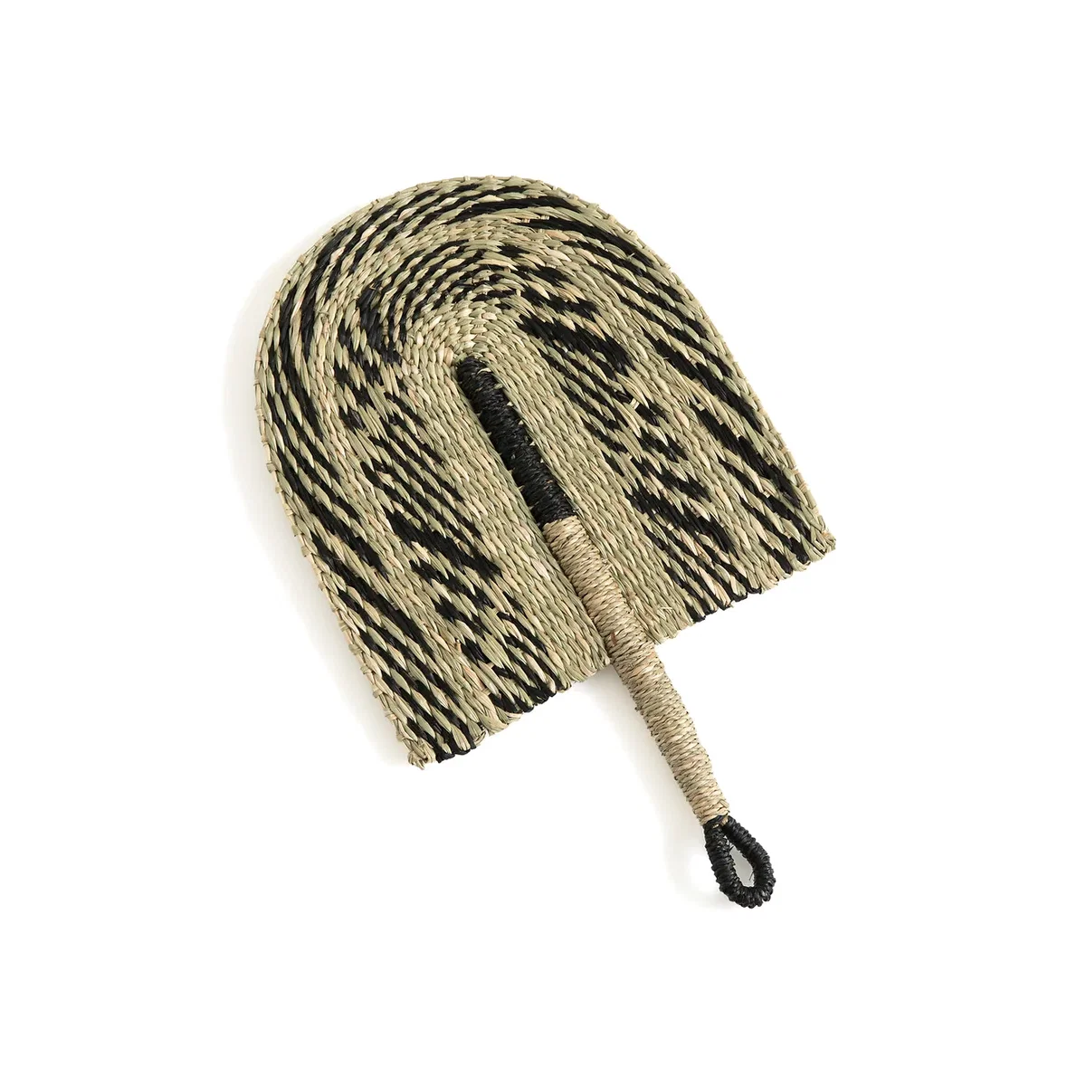 Jutlo Woven Straw Fan Artwork