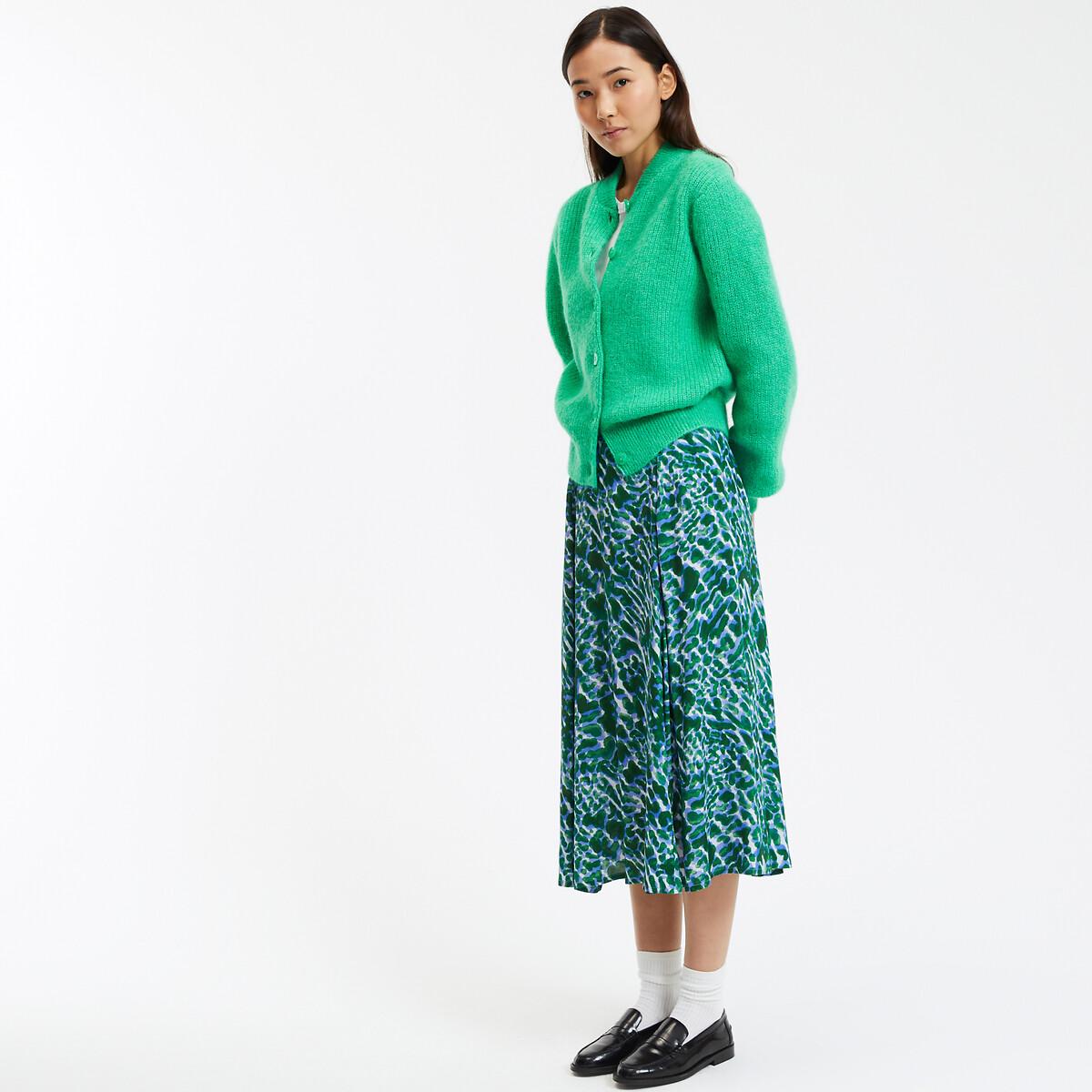 Long Full Flowing Skirt, Graphic Print – image 2