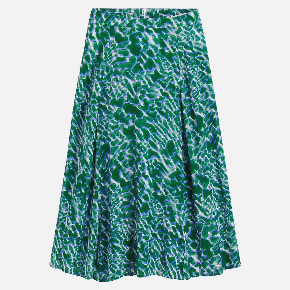 Long Full Flowing Skirt, Graphic Print – image 5