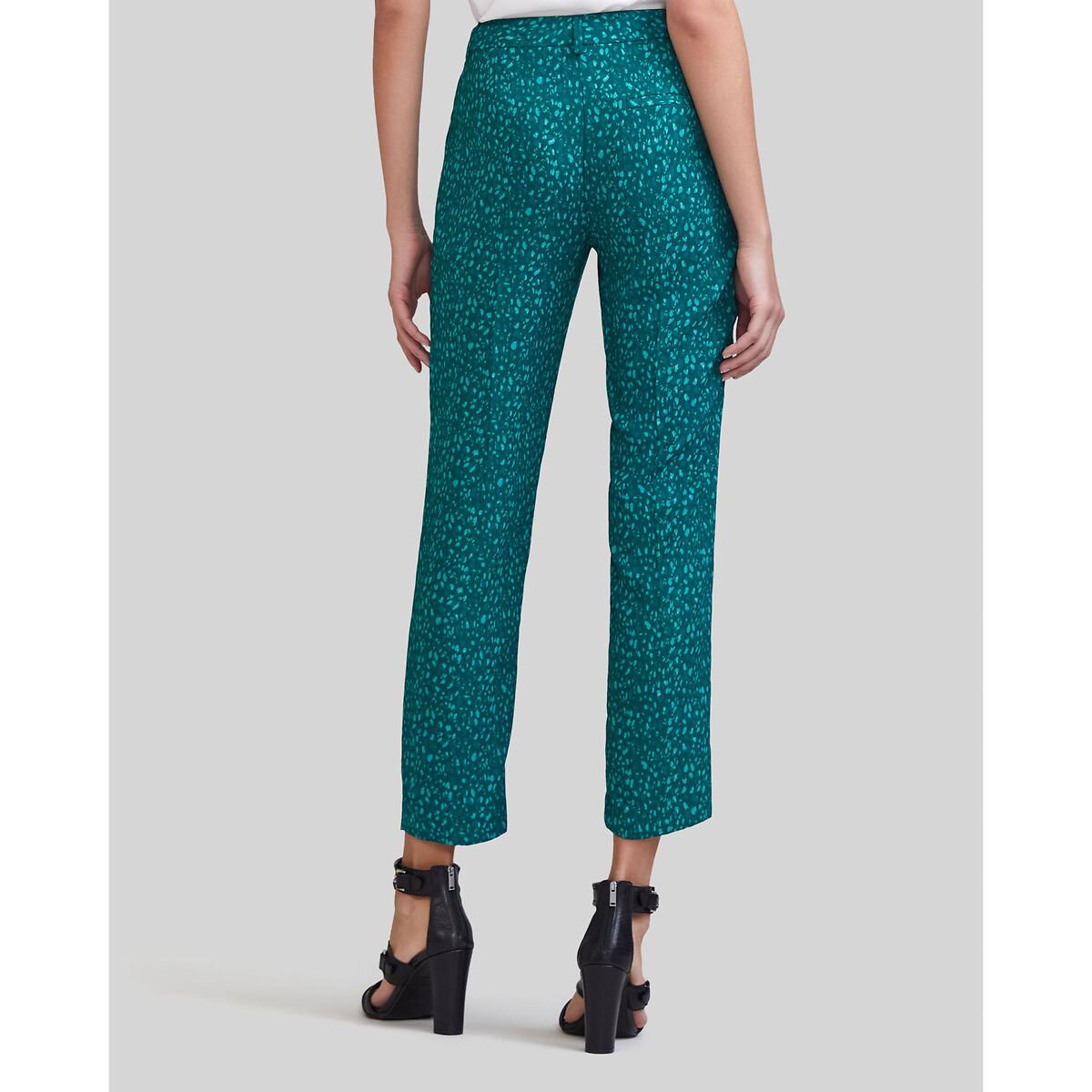 Straight Draping Trousers in Graphic Print – image 4