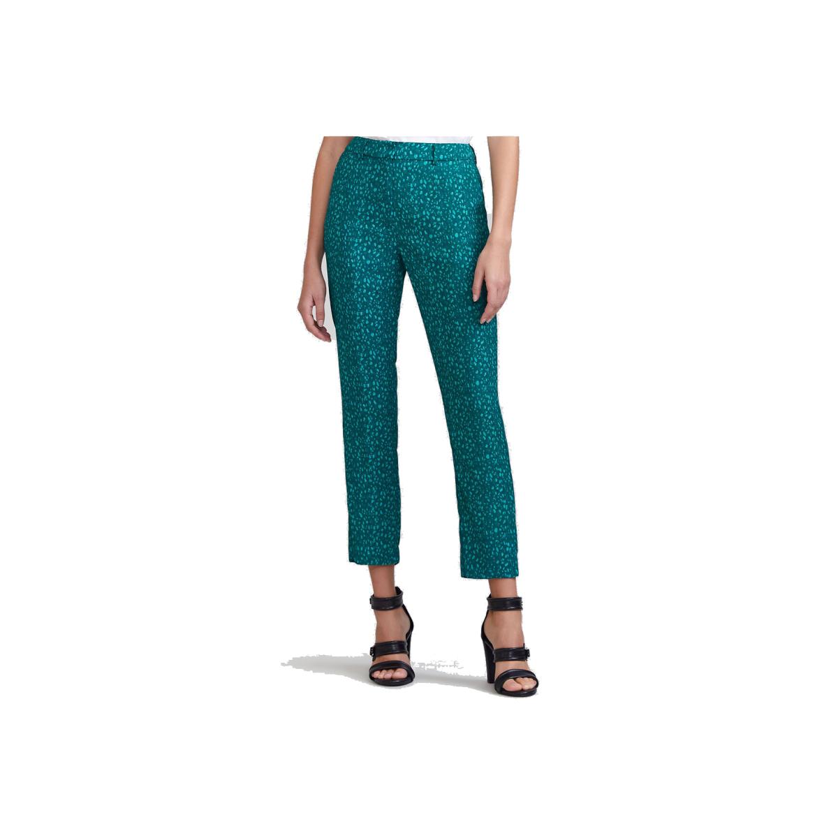 Straight Draping Trousers in Graphic Print – image 1