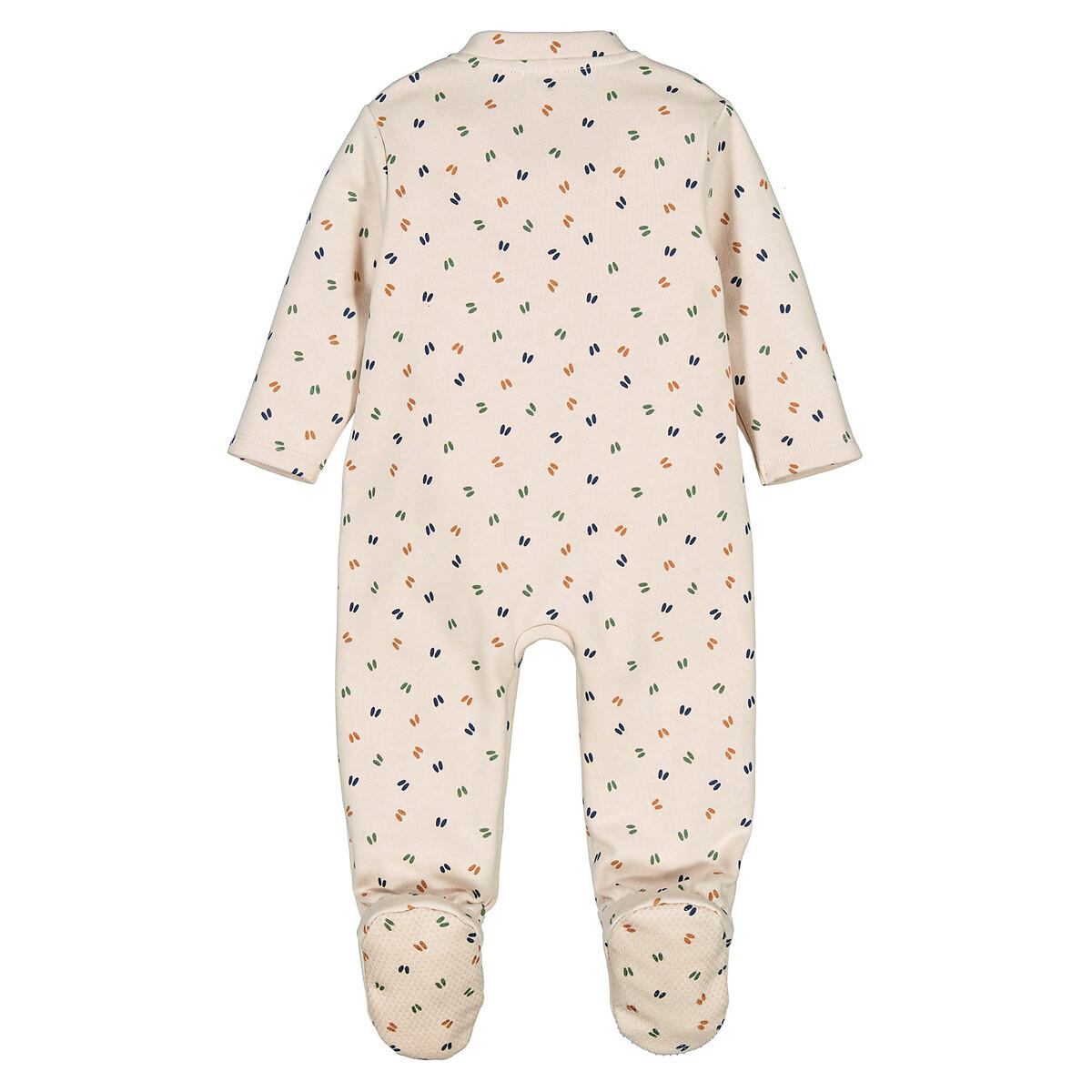 Graphic Print Fleece Sleepsuit in Cotton Mix – image 3