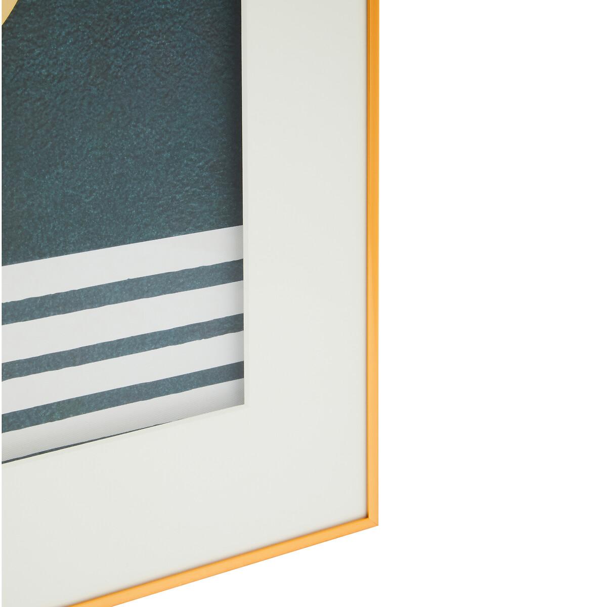 80 x 60cm Green & Gold Abstract Wall Art – image 4