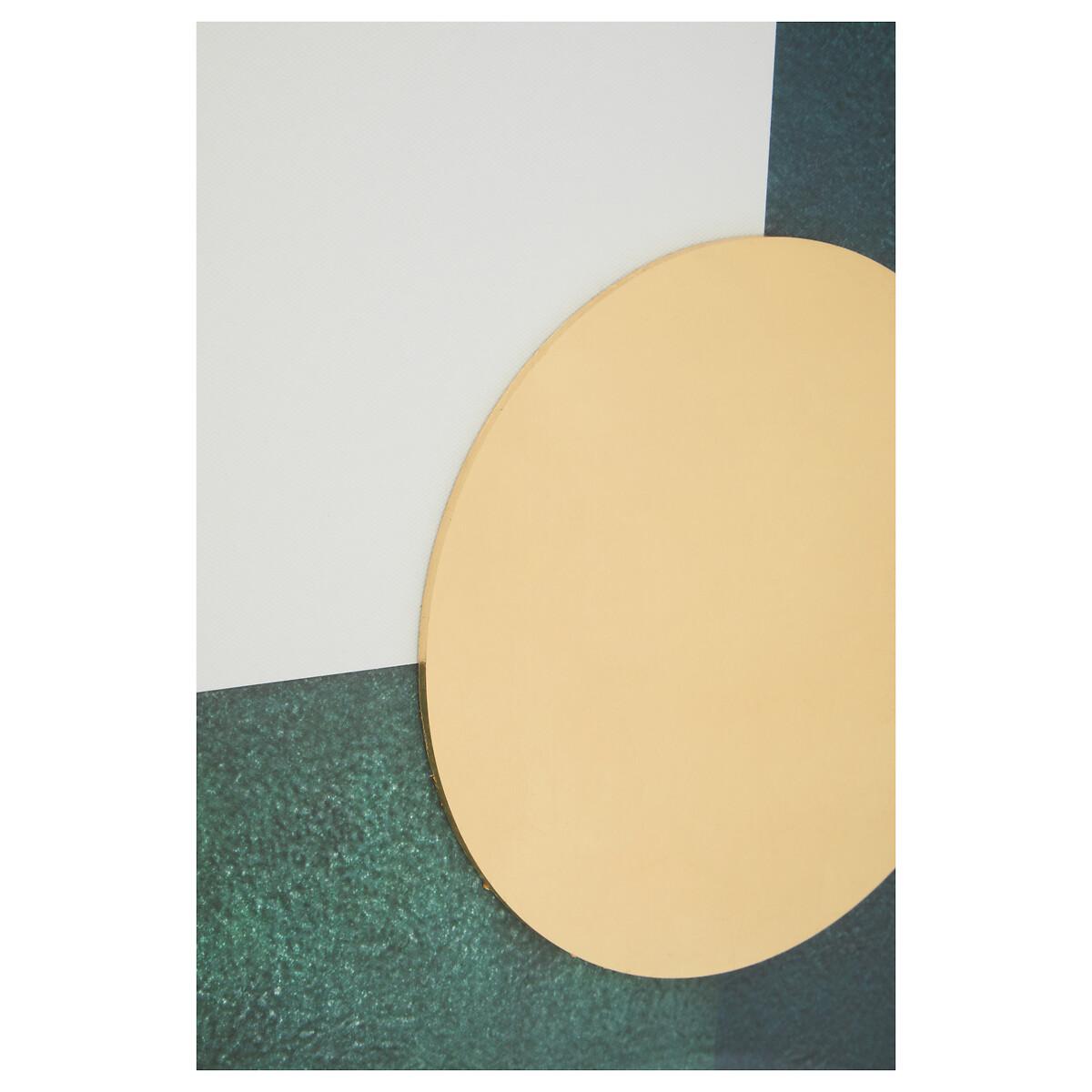 80 x 60cm Green & Gold Abstract Wall Art – image 6