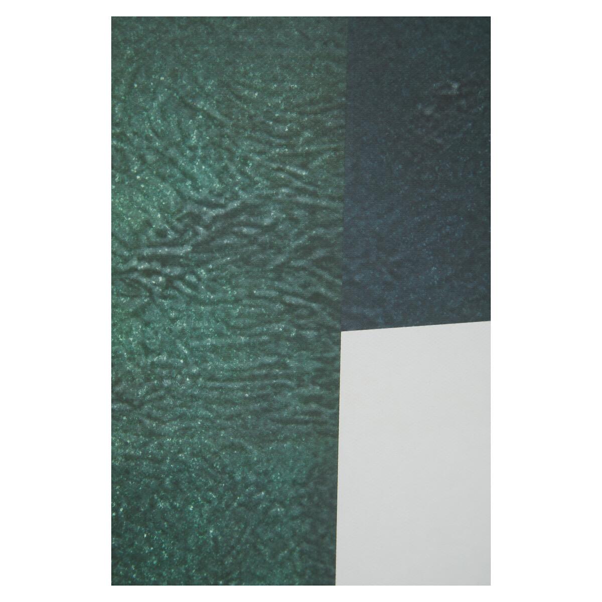 80 x 60cm Green & Gold Abstract Wall Art – image 7