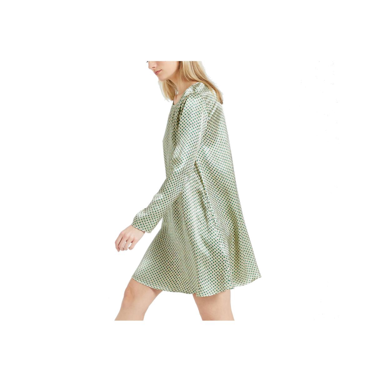 Shaning A-Line Mini Dress in Graphic Print with Long Sleeves – image 1