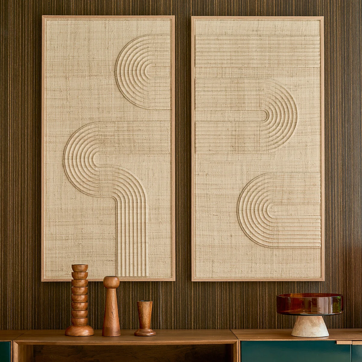 Telaga Woven Palm Double Wall Art – image 2