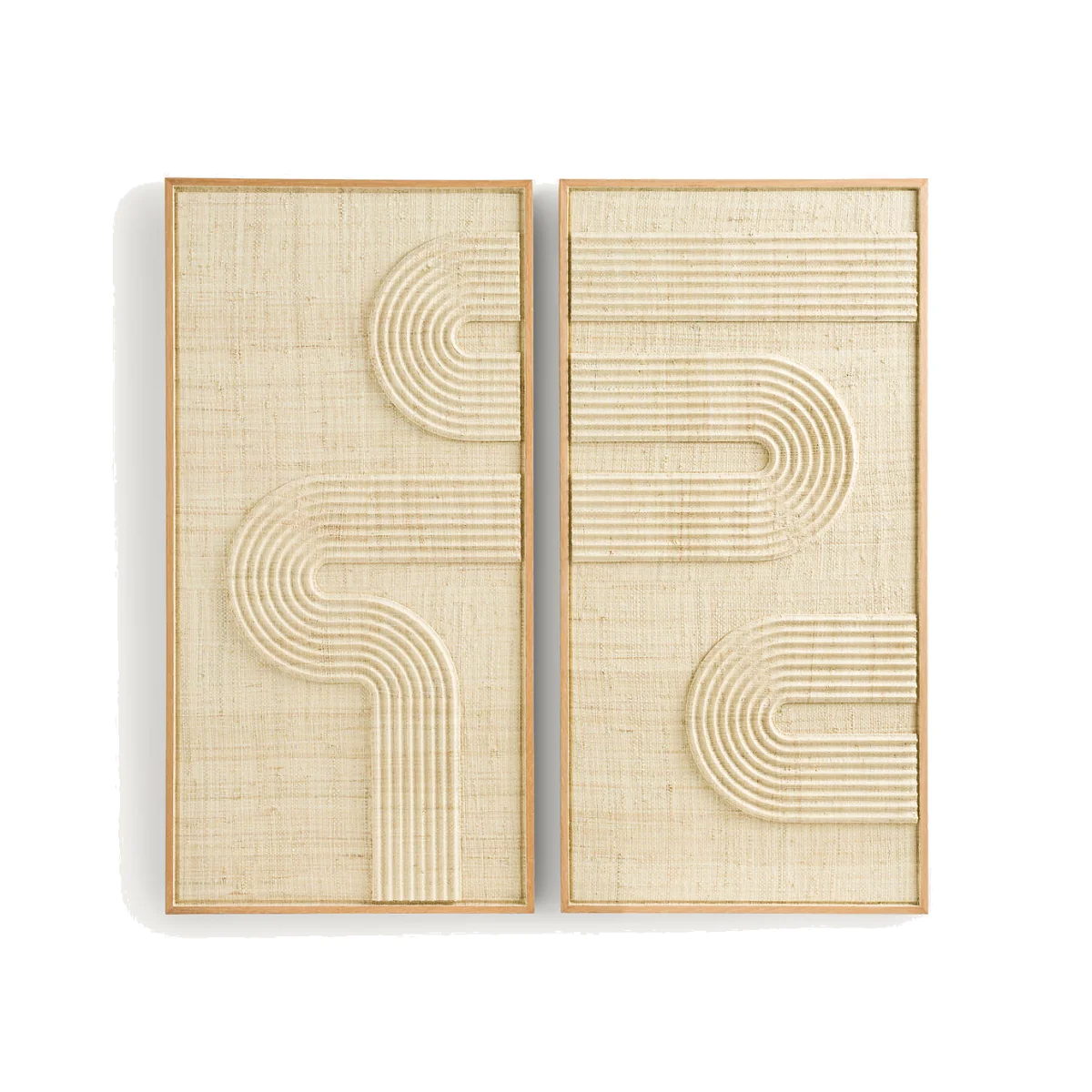 Telaga Woven Palm Double Wall Art – image 1