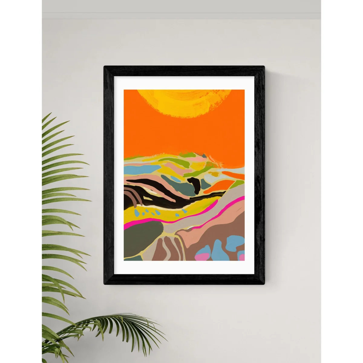 East End Prints Sunny Hills Framed Art Print Black – image 2