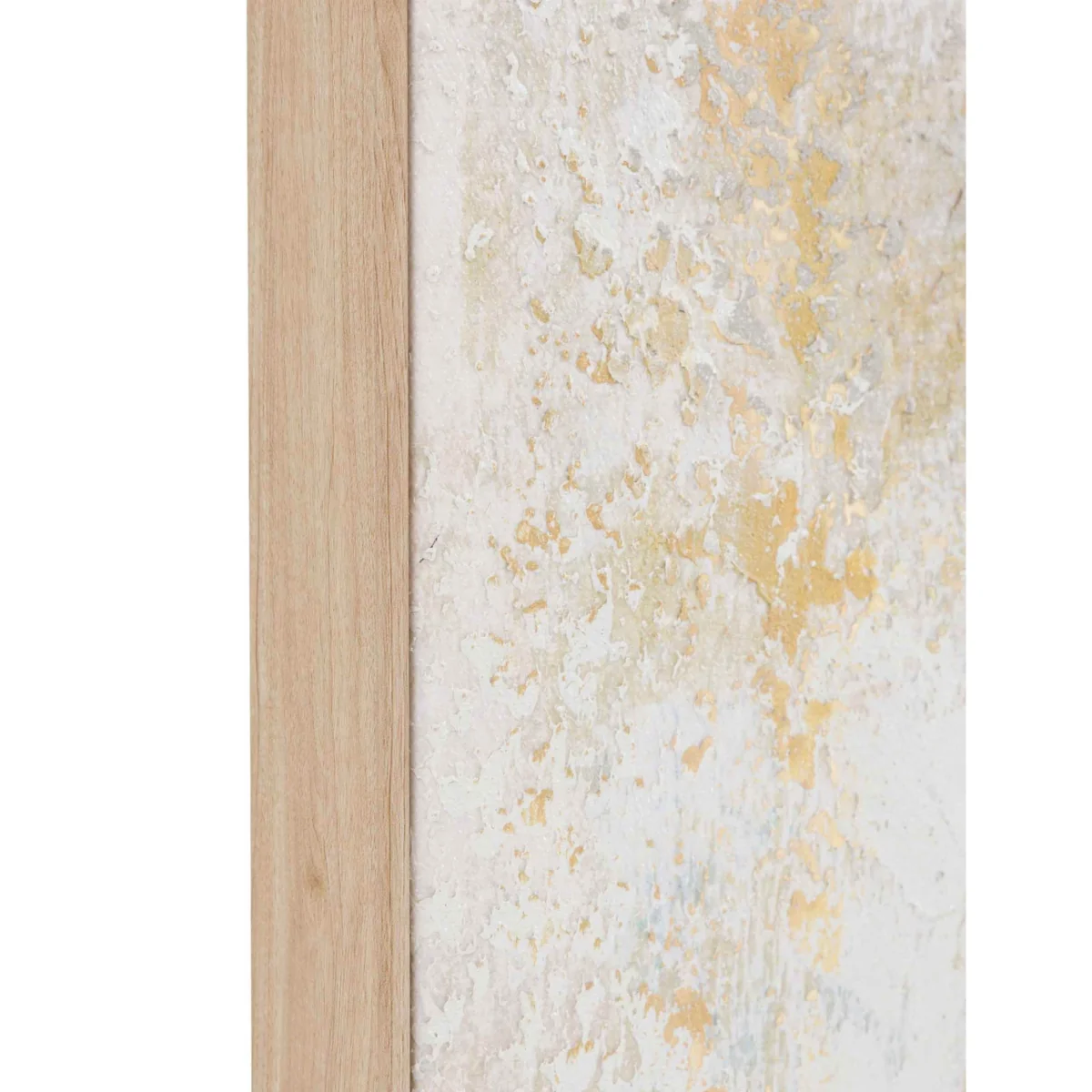Gallery Direct White Noise Abstract Square Framed Canvas Soft White – image 4
