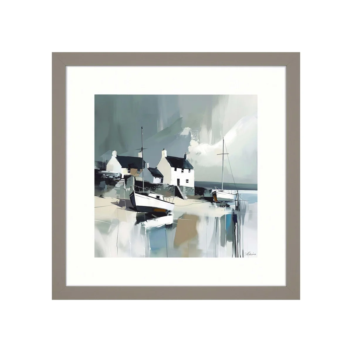 Gallery Direct Sea Spirit Framed Wall Art Duck Egg – image 2