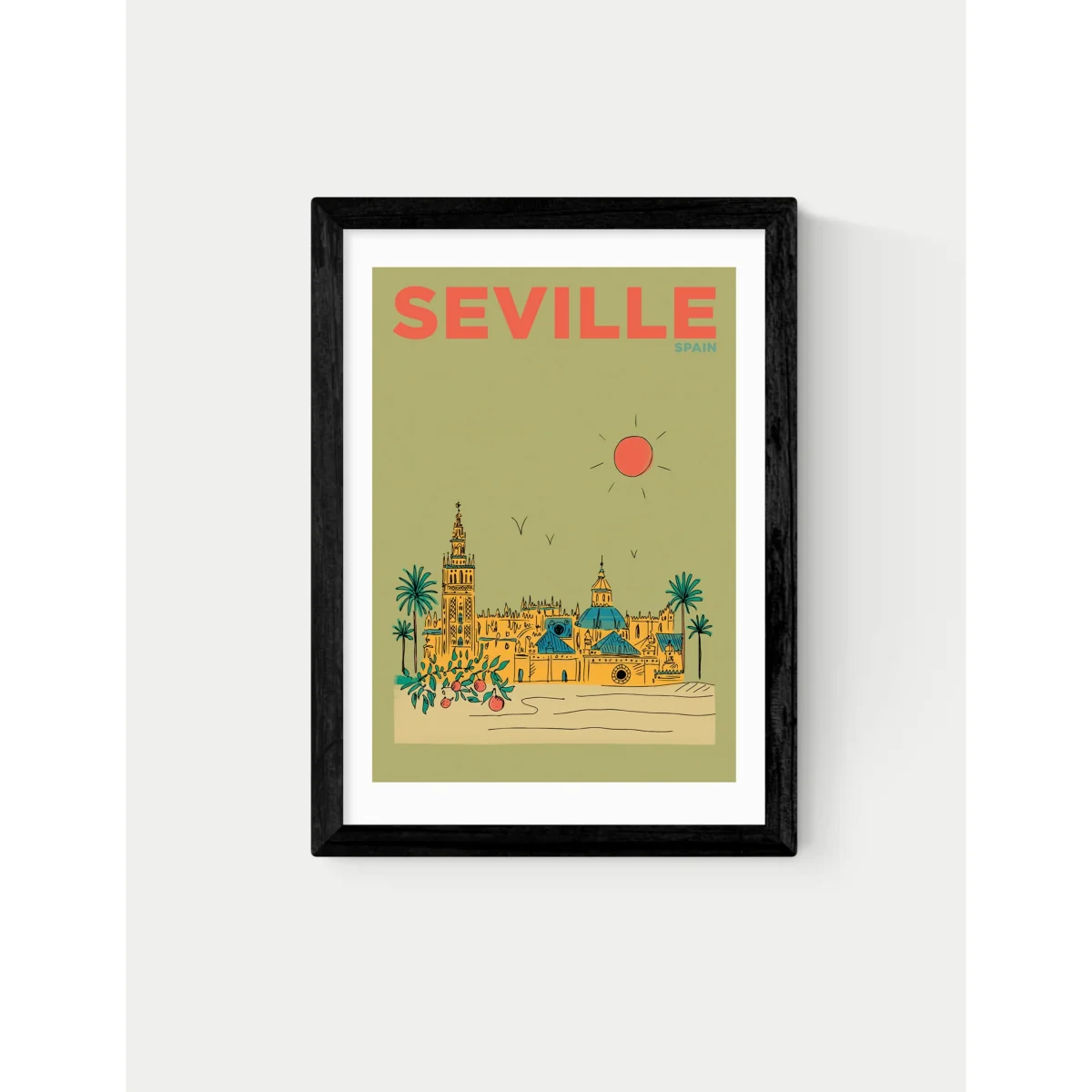 East End Prints Seville Framed Art Print White – image 2