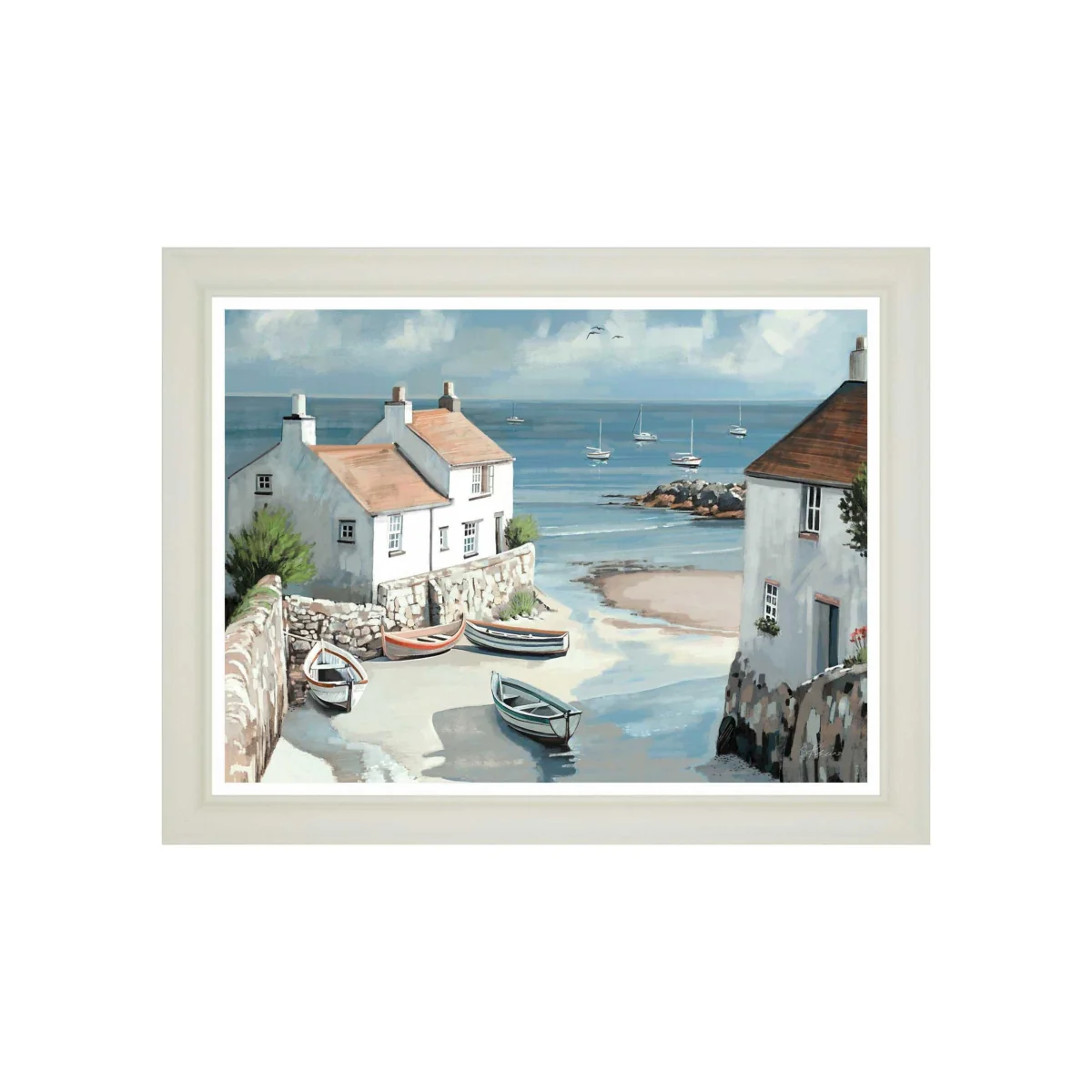 Gallery Direct Calm Cove Framed Canvas Multi – image 2