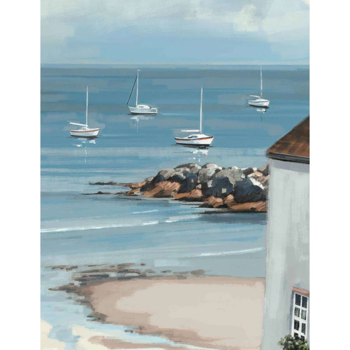 Gallery Direct Calm Cove Framed Canvas Multi – image 3