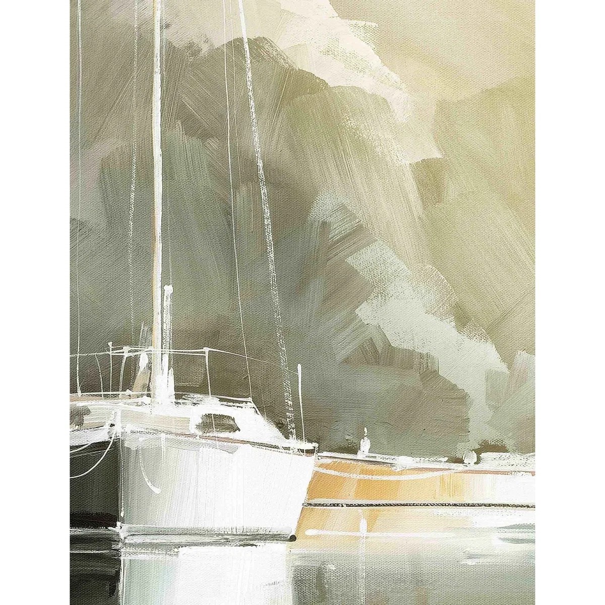 Gallery Direct Marina Days Framed Canvas Sage – image 4