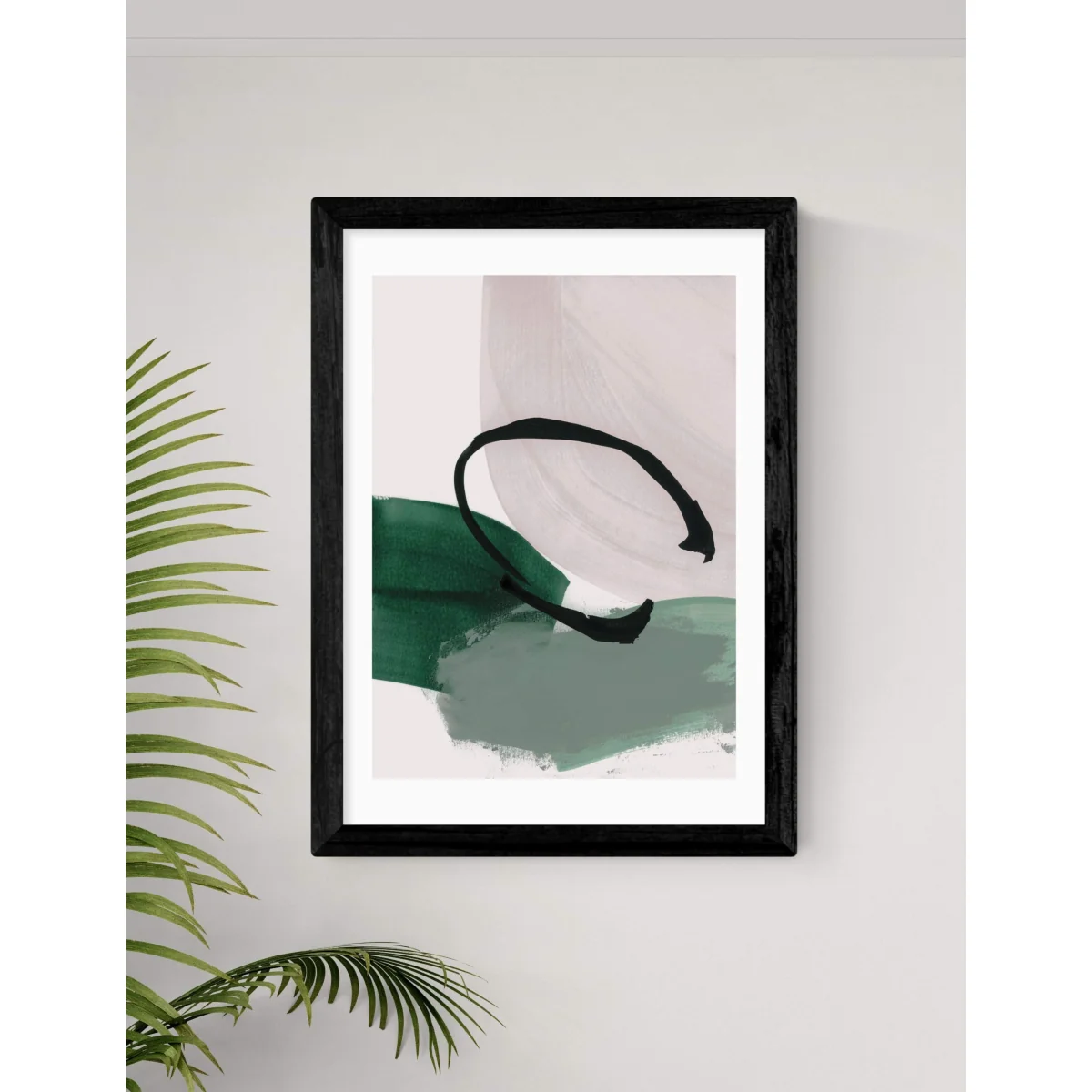 East End Prints Abstract Minimalist Rectangle Framed Art Black – image 2