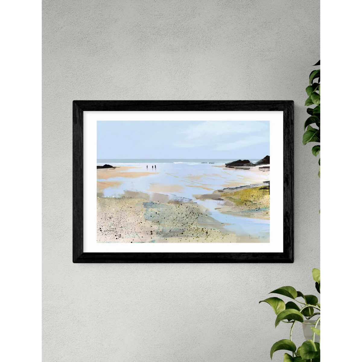 East End Prints Sea View Framed Art Print Natural – image 3
