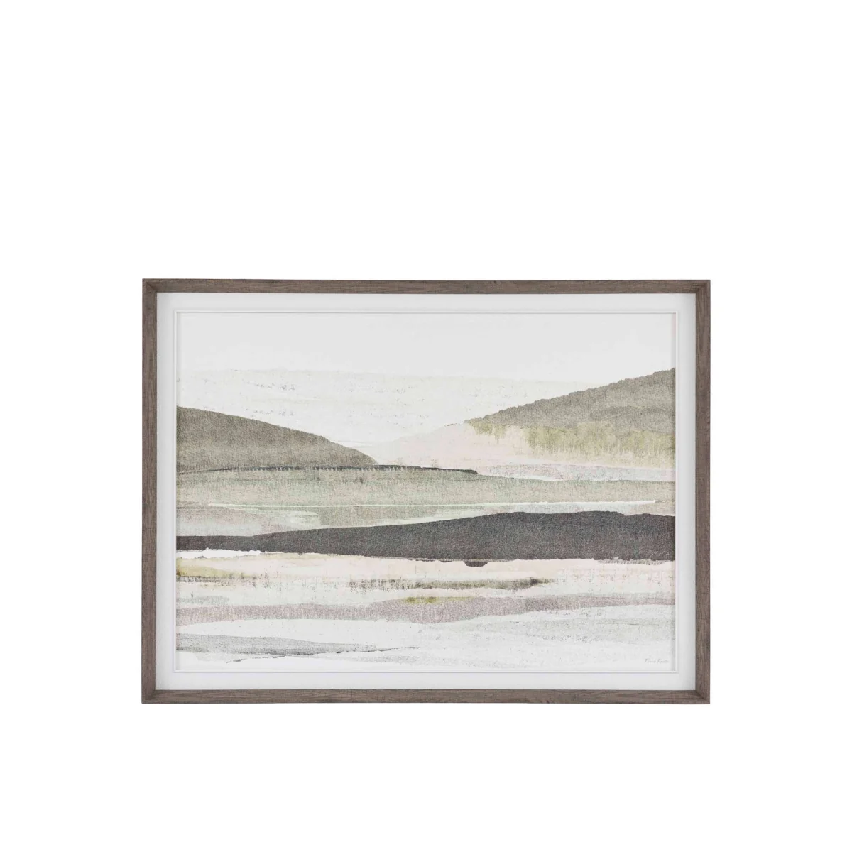Gallery Direct Morning Mirage Framed Canvas Sage – image 2