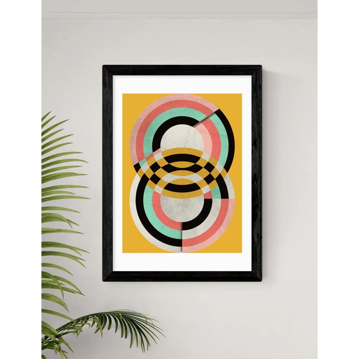 East End Prints Graphic 7 Abstract Framed Art Black – image 2