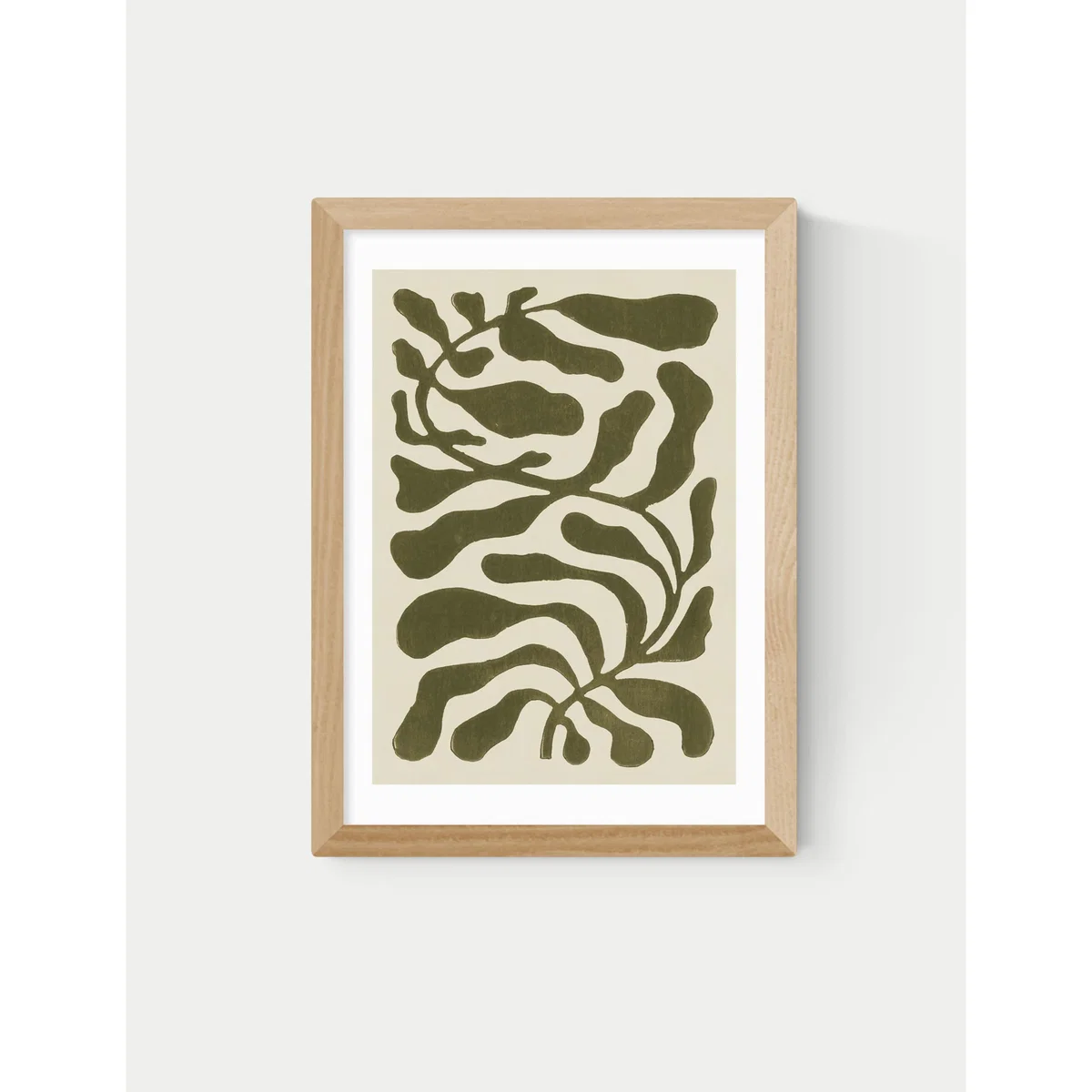 East End Prints One Hundred Leaved Plant Green Framed Art Black – image 2