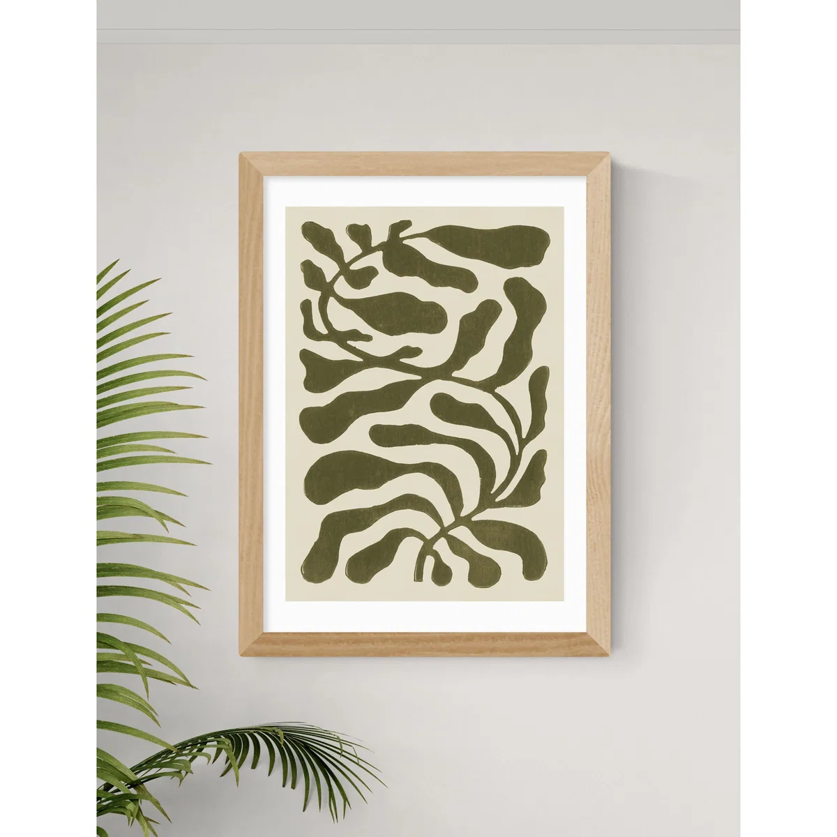 East End Prints One Hundred Leaved Plant Green Framed Art Black – image 3