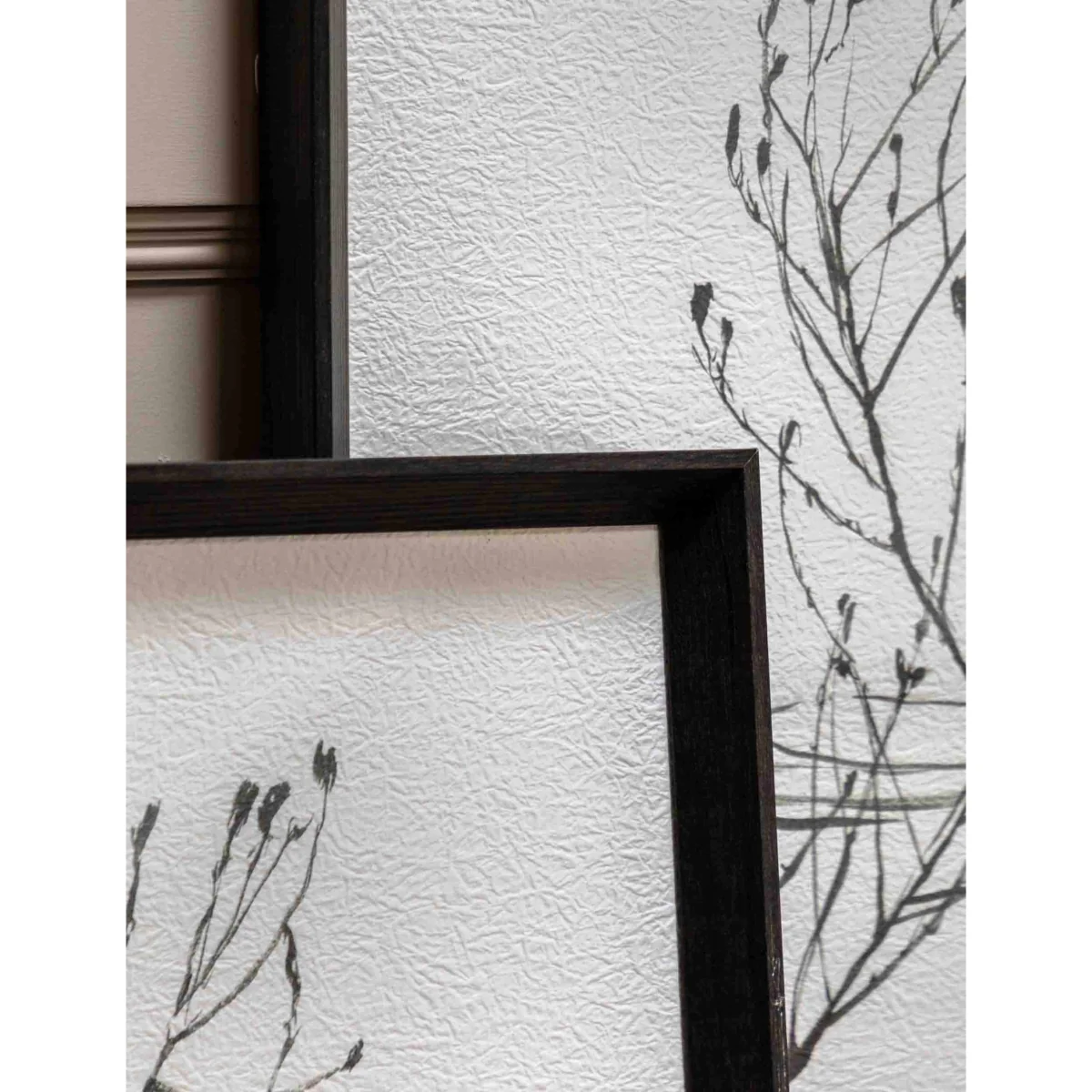 Gallery Direct Set of 2 Delicate Nature Framed Art Black Mix – image 4