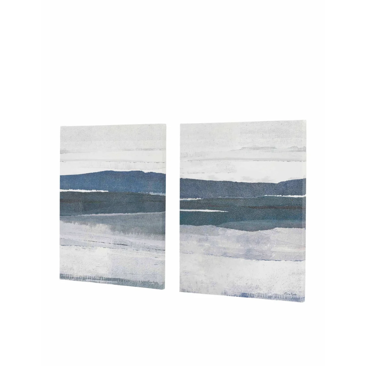 Gallery Direct Set of 2 Calm and Collected Canvas Blue Mix – image 4