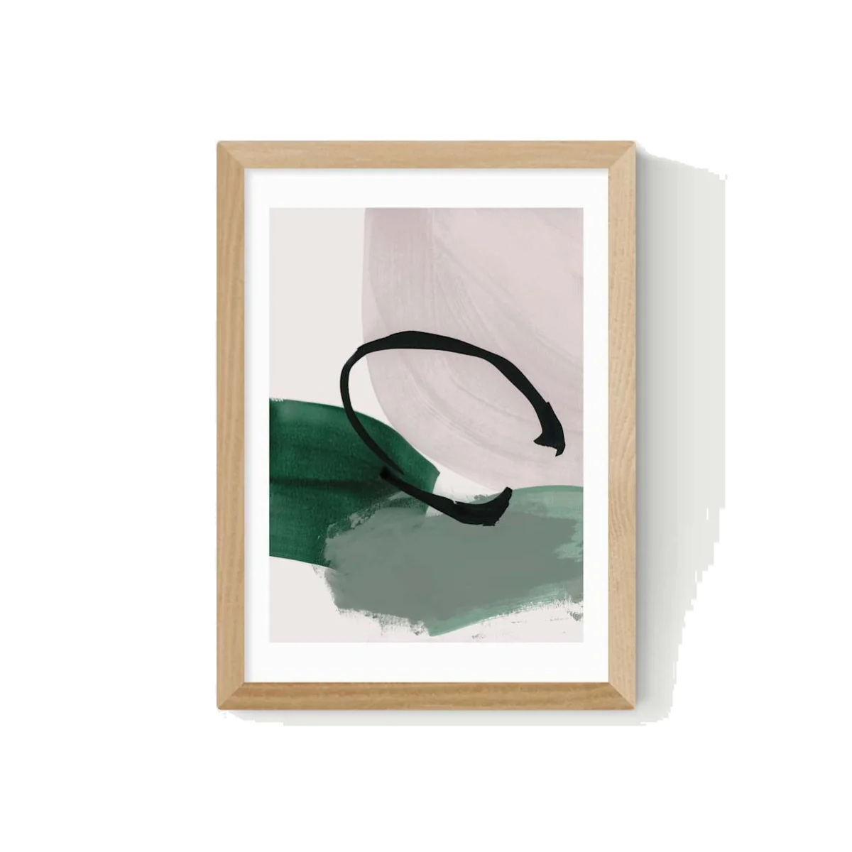 East End Prints Abstract Minimalist Rectangle Framed Art Natural – image 1