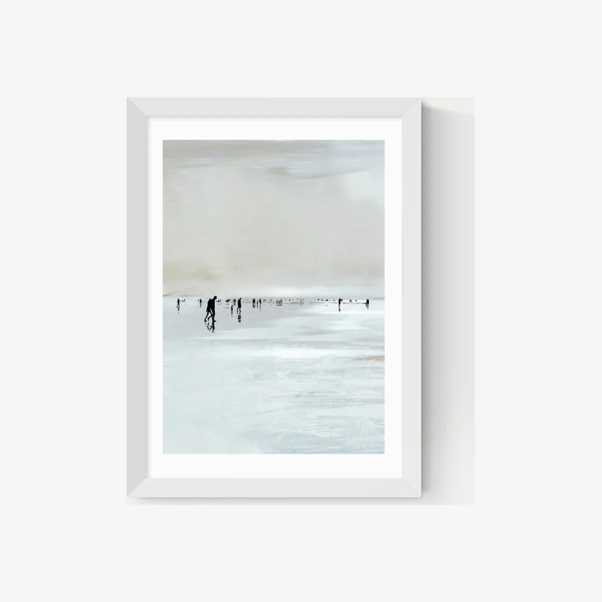 East End Prints Beachy Landscape Rectangle Framed Art White – image 1
