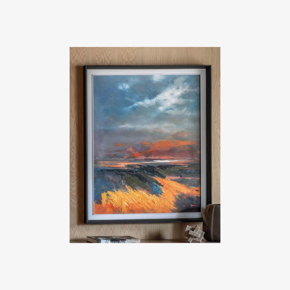 Gallery Direct Coastal Glow Nature Rectangle Framed Canvas Multi – image 1
