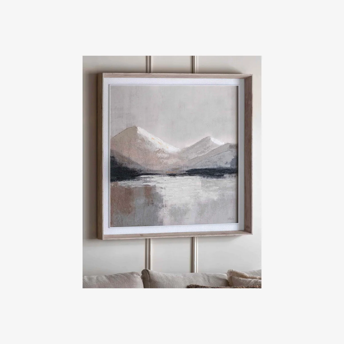 Gallery Direct Beyond the Pale Framed Canvas Taupe – image 1