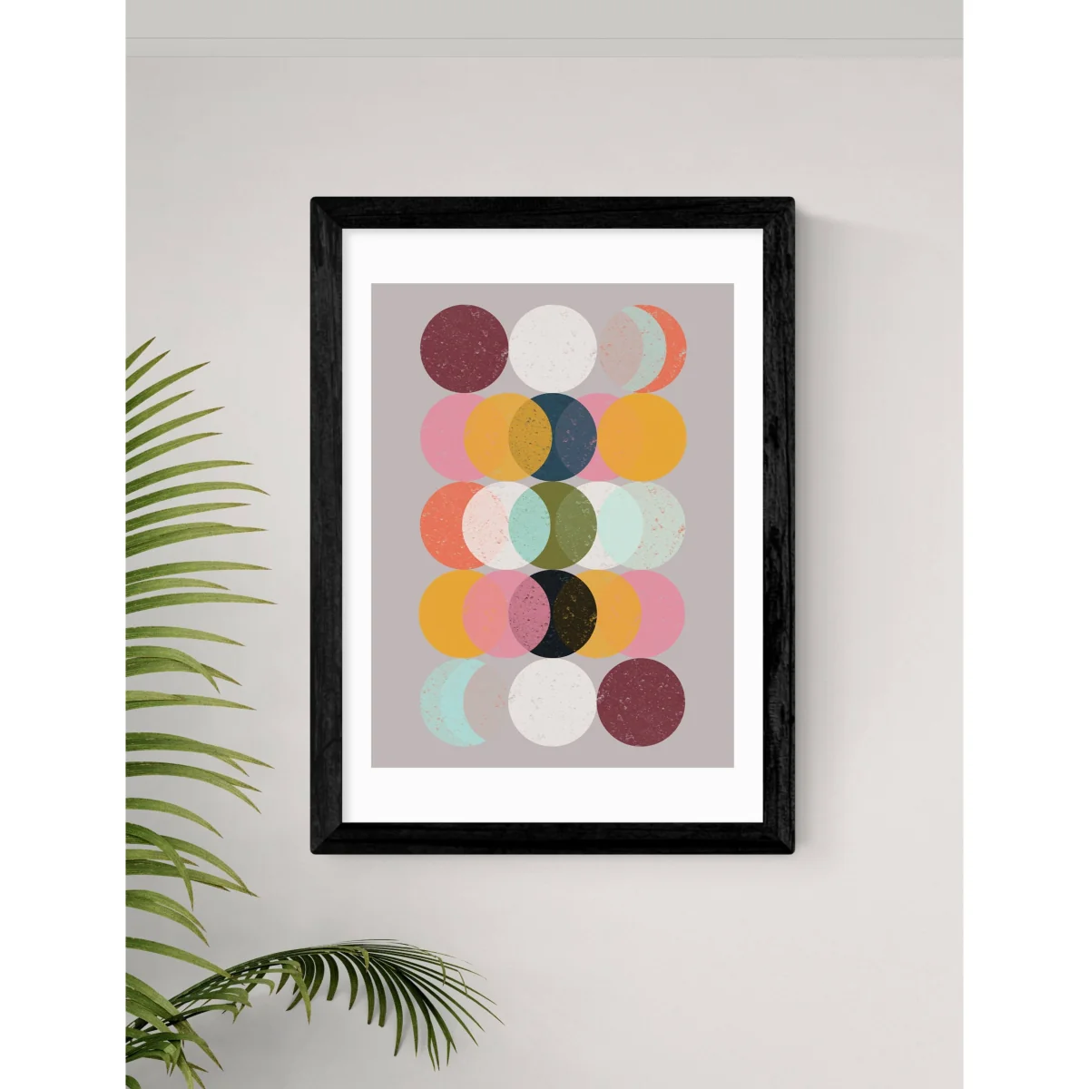 East End Prints Moods and Moons Framed Art Print White – image 3