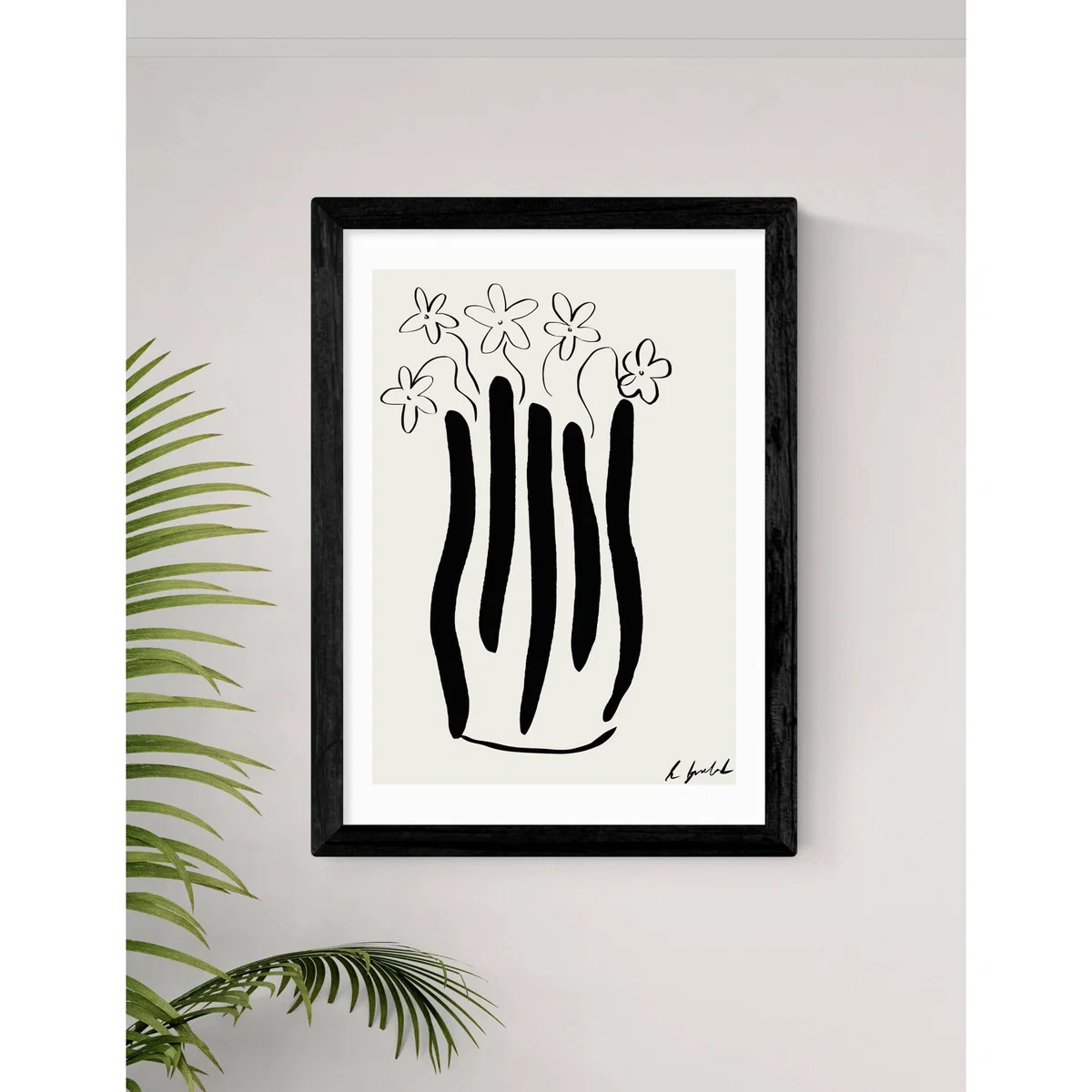 East End Prints Abstract Vase Framed Art Natural – image 3