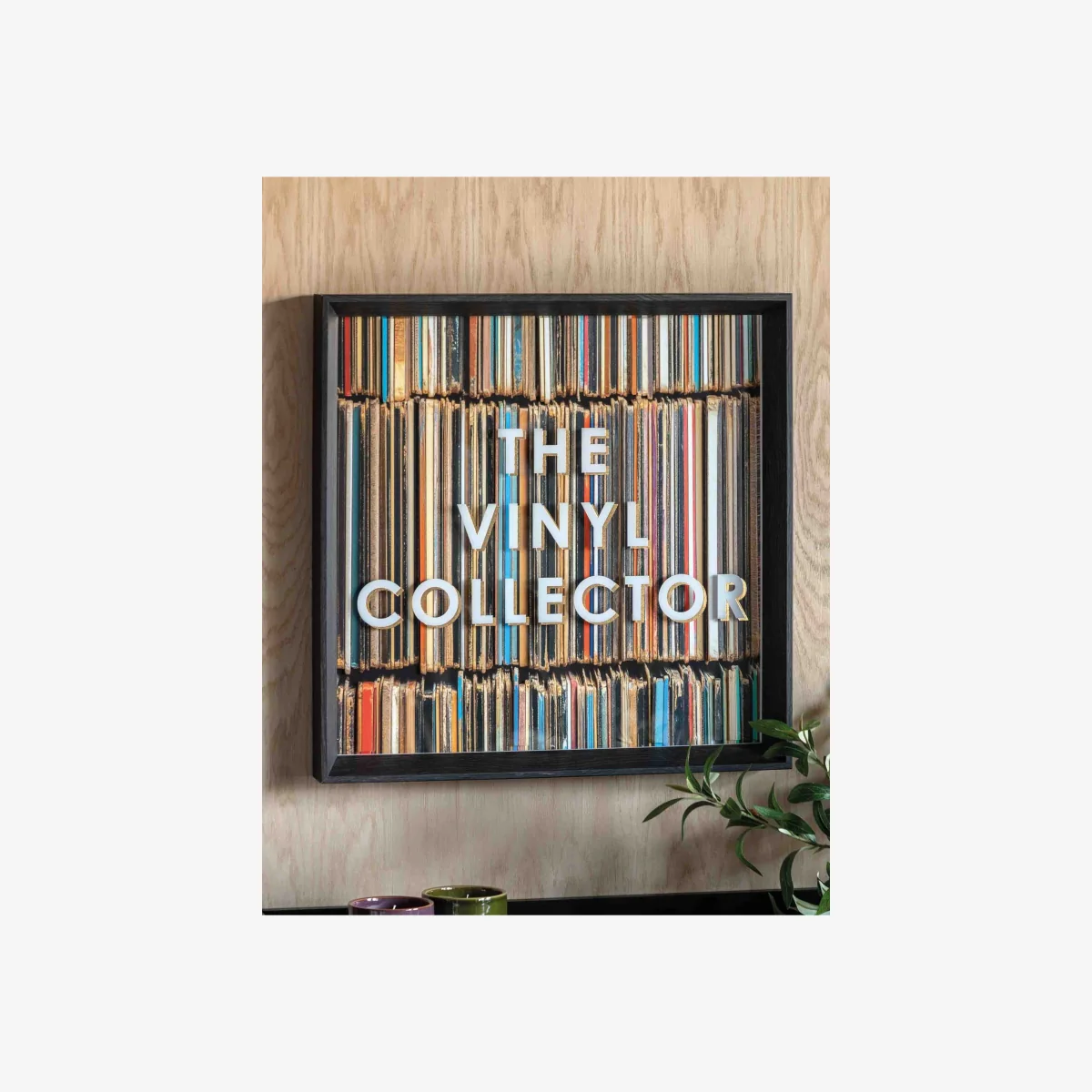 Gallery Direct The Vinyl Collector Square Framed Art Multi – image 1
