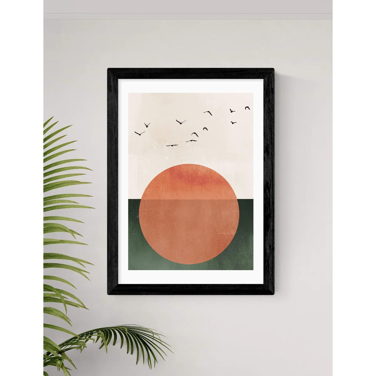 East End Prints Rising Sun Framed Art Black – image 2