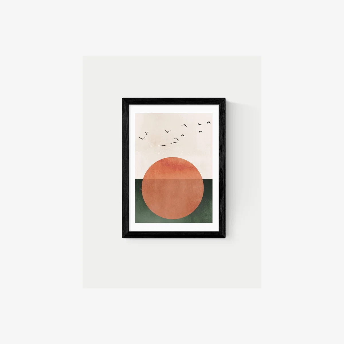East End Prints Rising Sun Framed Art Black – image 1