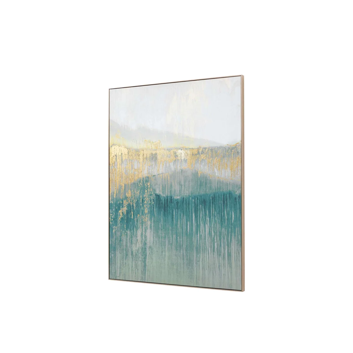 Gallery Direct Early Morning Horizon Framed Canvas Teal – image 3