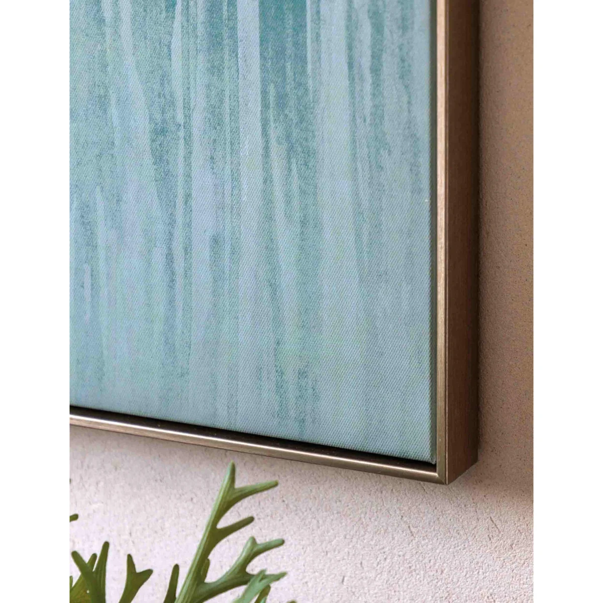 Gallery Direct Early Morning Horizon Framed Canvas Teal – image 8
