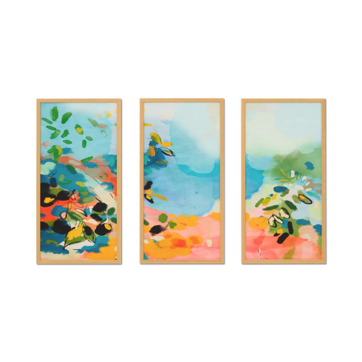 Ana Rut Bre, 'Garden with Sea View' Set of 3 Framed Prints, 30 x 60cm – image 2