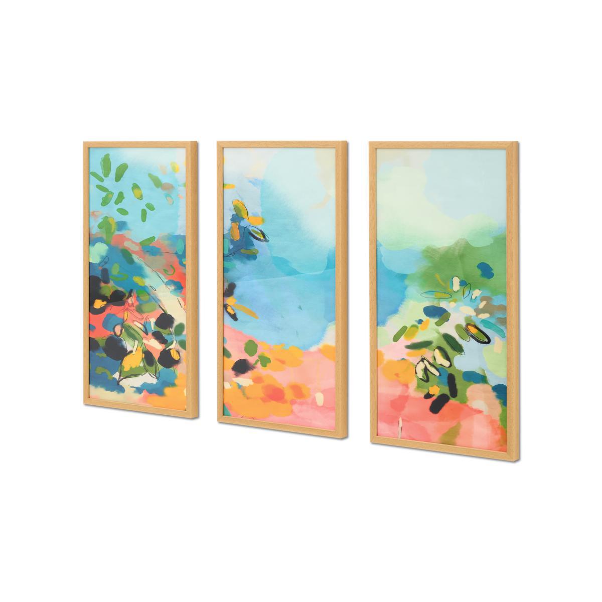 Ana Rut Bre, 'Garden with Sea View' Set of 3 Framed Prints, 30 x 60cm – image 4