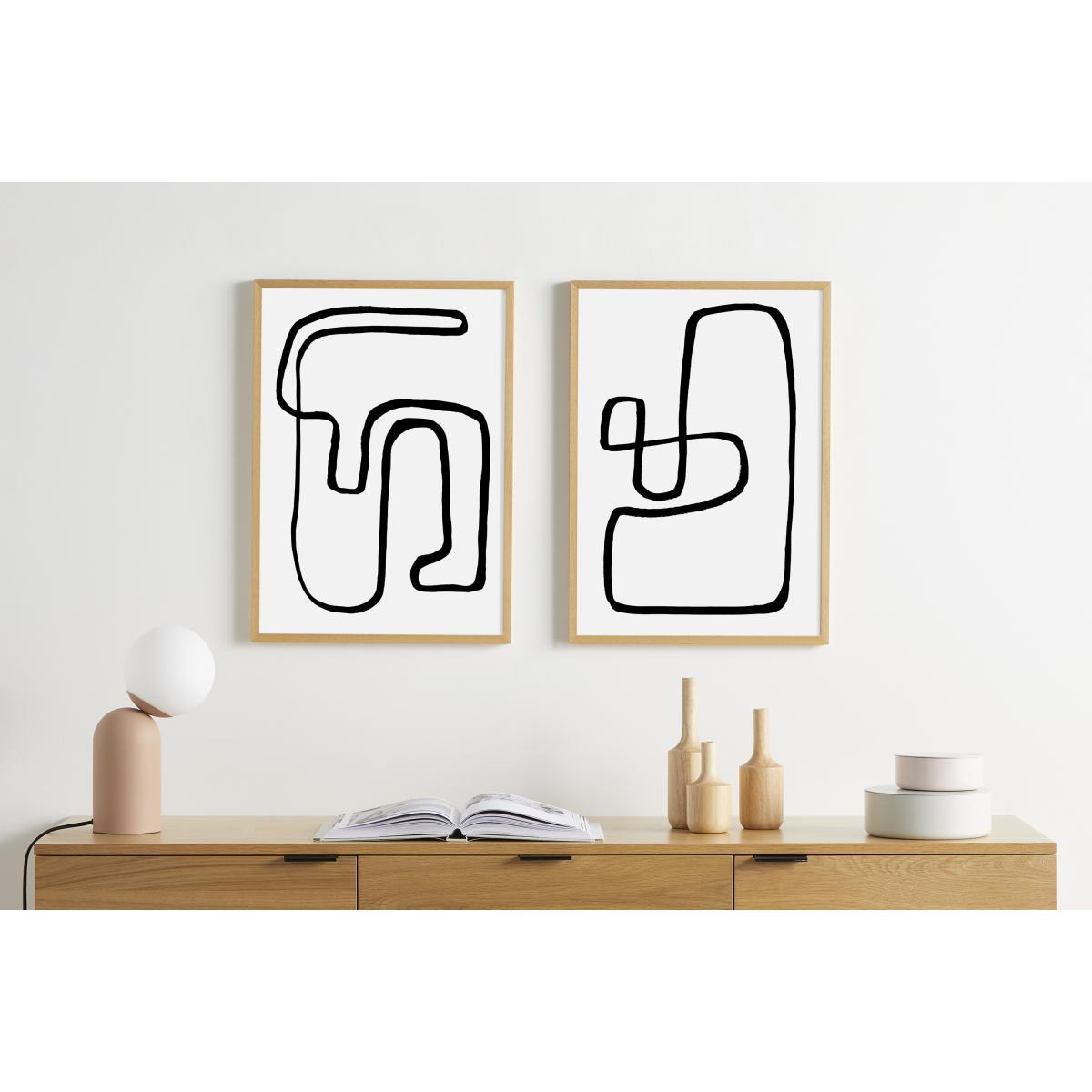 Rafael Farias, 'Arla Abstract Knots' Set of 2 Framed Prints (More Sizes Available) – image 4